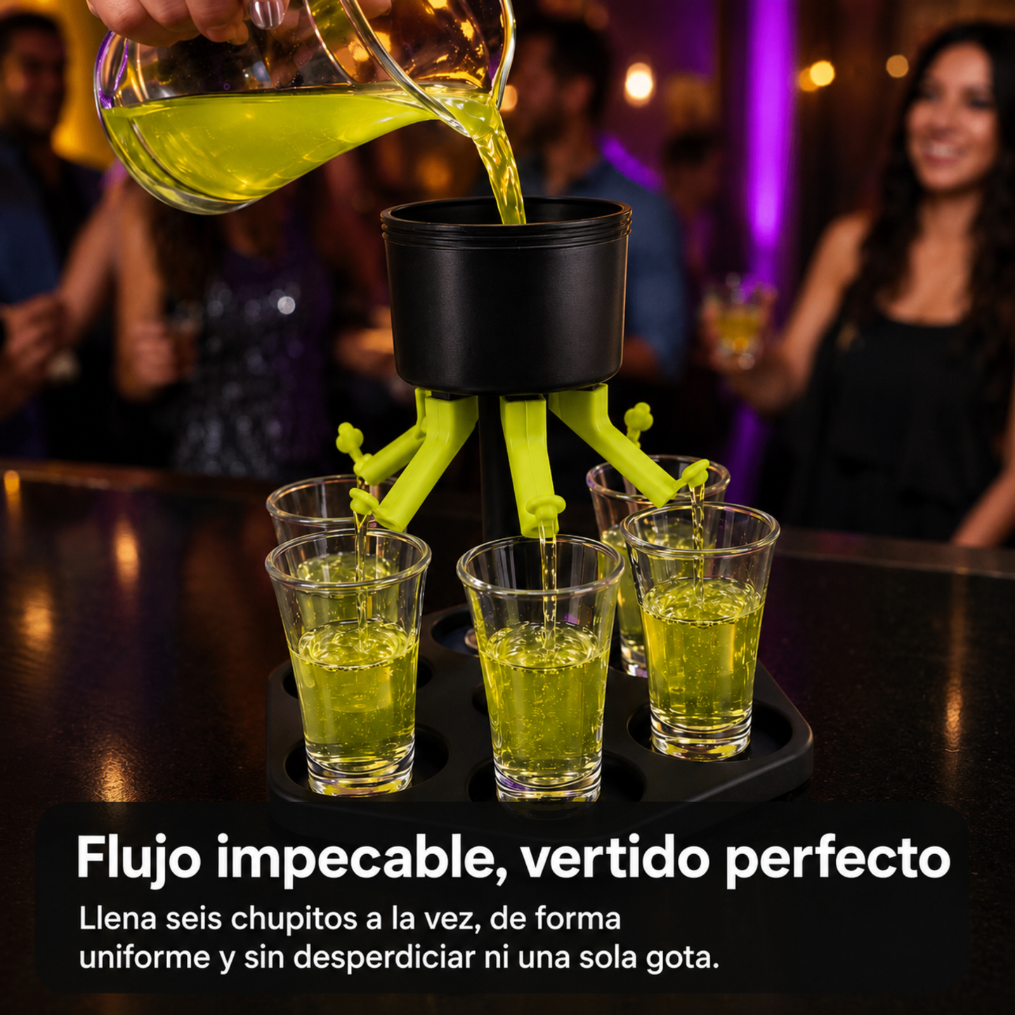 Dispensador de 6 Chupitos para Fiestas